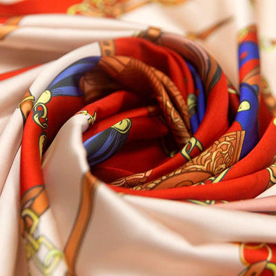 DeMotif Scarf - Belt and Chain Satin (Red)