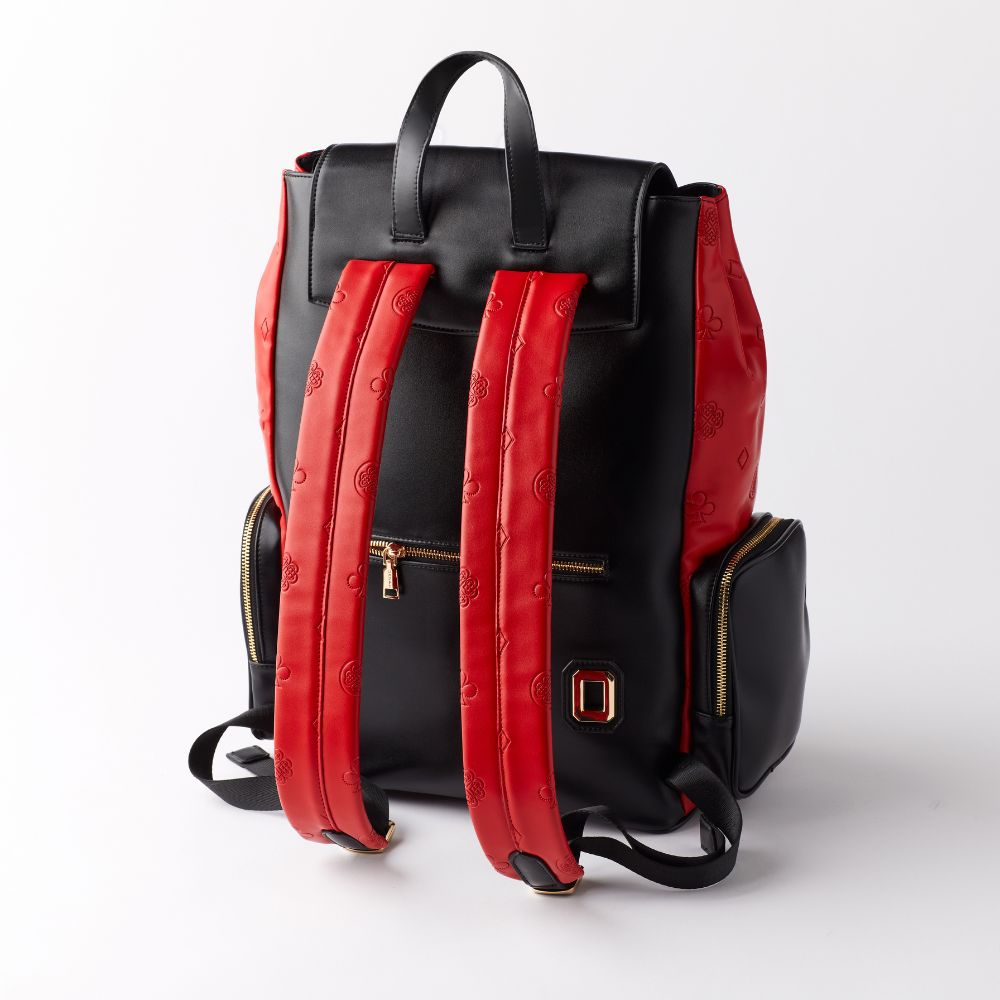 ICON BACKPACK - BLACK AND RED (BACK)