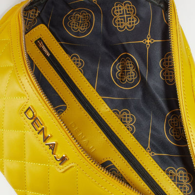 DENAJI INFINITY BUM BAG / FANNY PACK - CANARY YELLOW (INTERIOR)