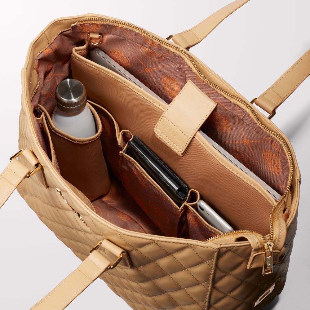 DENAJI INFINITY TOTE BAG - BEIGE (INTERIOR)