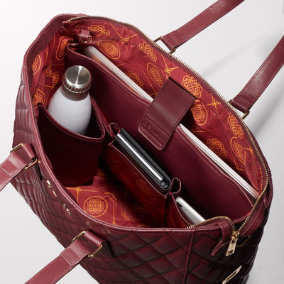 DENAJI INFINITY TOTE BAG - BURGUNDY (INTERIOR)
