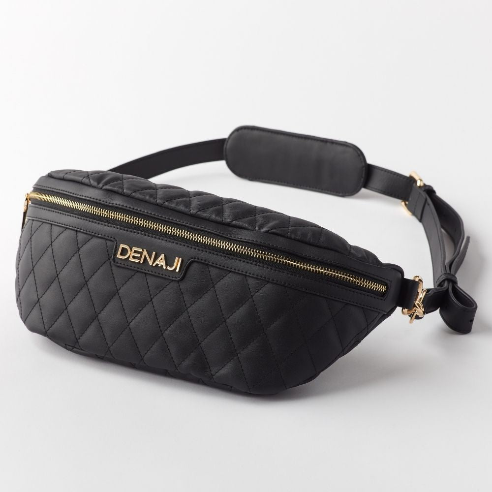 DENAJI INFINITY BUM BAG / FANNY PACK - BLACK (FRONT)