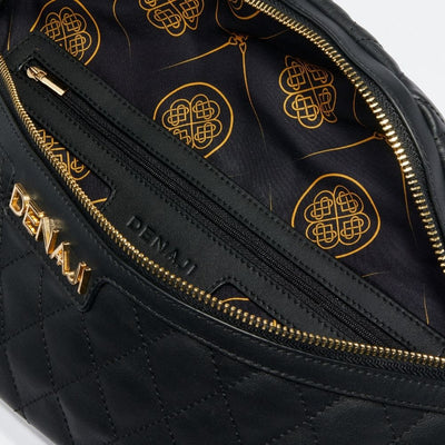 DENAJI INFINITY BUM BAG / FANNY PACK - BLACK (INTERIOR)
