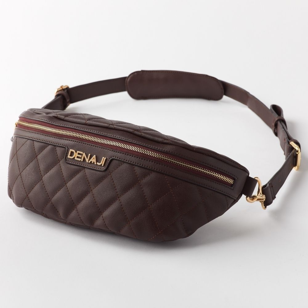 DENAJI INFINITY BUM BAG / FANNY PACK - BROWN (FRONT)