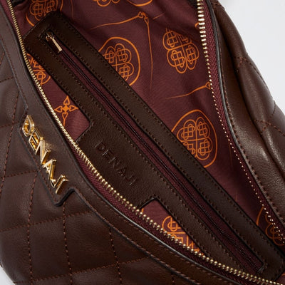 DENAJI INFINITY BUM BAG / FANNY PACK - BROWN (INTERIOR)