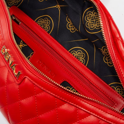 DENAJI INFINITY BUM BAG / FANNY PACK - RED (INTERIOR)
